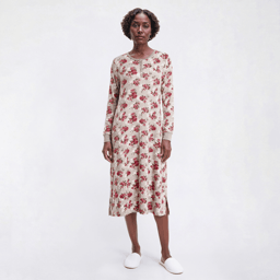 Womens René Rofé® Long Sleeve Floral 42" Nightgown