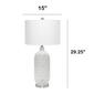 Lalia Home Classix Argyle Classic White Table Lamp w/Fabric Shade - image 5