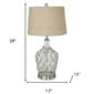 9th & Pike&#174; 28in. Beige Shade Silver Metal Table Lamp - image 5
