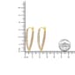 Haus of Brilliance Yellow Gold Diamond Modern Hoop Earrings - image 6