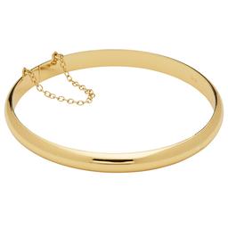 Gold Classics(tm) Gold over Sterling Silver Hinge Bangle Bracelet