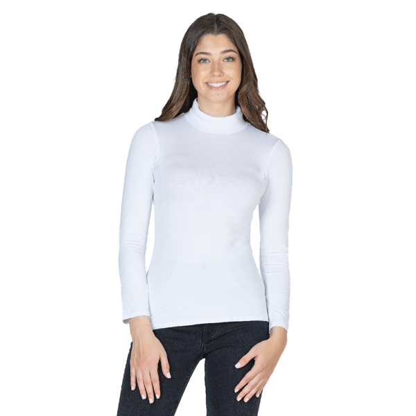 Womens 24/7 Comfort Apparel Classic Long Sleeve Turtleneck - image 
