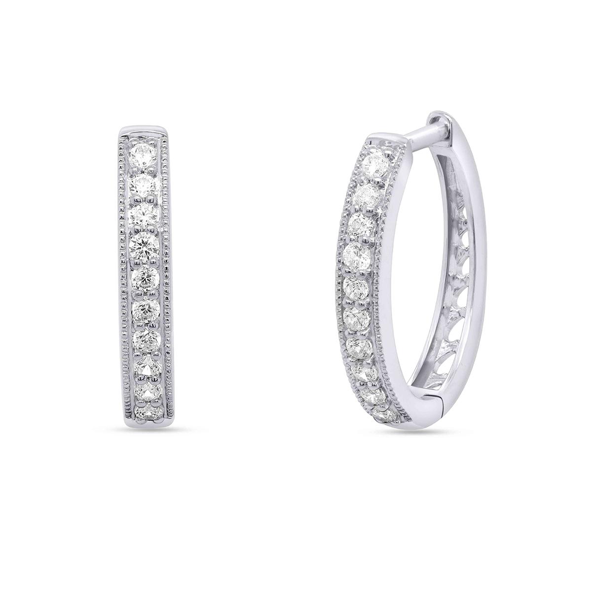 Nova Star® 0.50ctw. Lab Grown Diamond Hoop Earrings