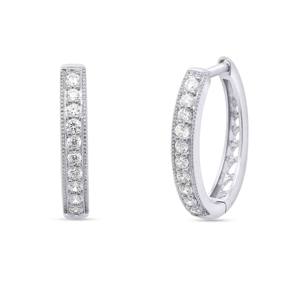 Nova Star(R) 0.50ctw. Lab Grown Diamond Hoop Earrings - image 