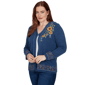 Petite Alfred Dunner Tuscany Sunflower Embroidery Cardigan - image 3