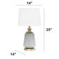 Lalia Home Classix 25in. Fluted Ceramic & Metal Table Lamp - image 6