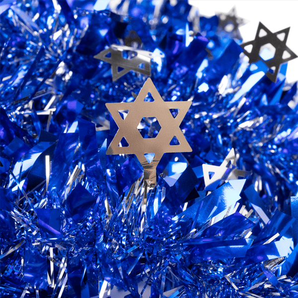 Northlight 50ft. Star of David Hanukkah Tinsel Garland