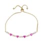 Gemstone by Gianni Argento Pink Ombre Heart Adjustable Bracelet - image 1