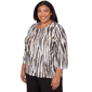 Plus Size Alfred Dunner Seville Abstract Animal Blouse - image 3