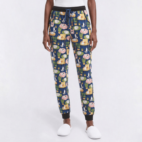 Juniors Pillow Talk Catnap Jogger Pajama Pants - image 