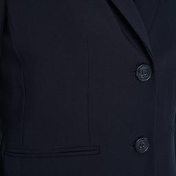 Womens DKNY Long Sleeve Solid Two Button Blazer - Navy