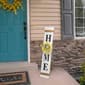 Elegant Designs Seasonal "Home" Porch Sign w/ Floral Wreaths - image 2