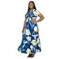 Plus Size 24/7 Comfort Apparel Floral Empire Waist Maxi Dress - image 2