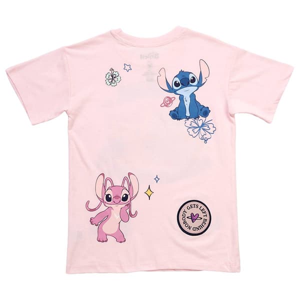 Girls (7-16) Disney Front & Back Stitch & Angel Embroidered Tee