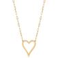 Gold Classics&#40;tm&#41; Yellow Gold Heart on Paperclip Chain Necklace - image 1