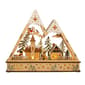 Kurt S. Adler 11.4in. Wooden Light Up Mountain Village - image 1