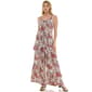 Womens Luxology Sleeveless Print Bead Trim Jumpsuit - image 1