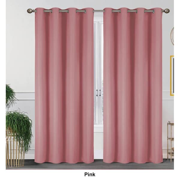 J&V Textiles Lillian Room Darkening Grommet Curtain Panels