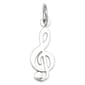 Gold Classics&#40;tm&#41; 14k. White-Gold Treble Cleft Charm - image 1