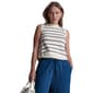 Womens DKNY Jeans Sleeveless Crew Neck Stripe Sweater - image 3