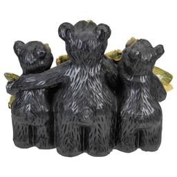 Northlight Seasonal 10in. Bear Family Welcome Sign Garden Statue
