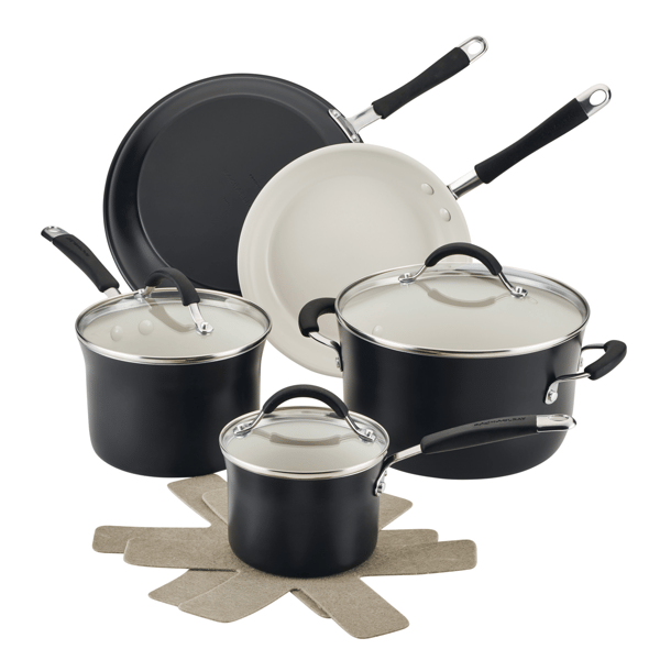 Rachael Ray Cucina Ceramic 10pc. Nonstick Pots & Pans Set - image 