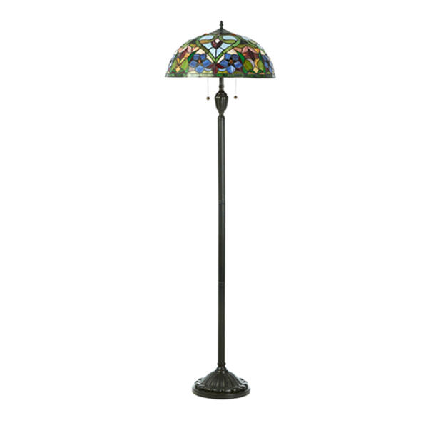 Quoizel Vintage Tiffany Floor Lamp - image 