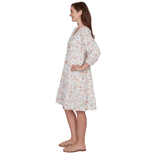 Womens Ruby Rd. Renaissance Romance Floral A-Line Dress