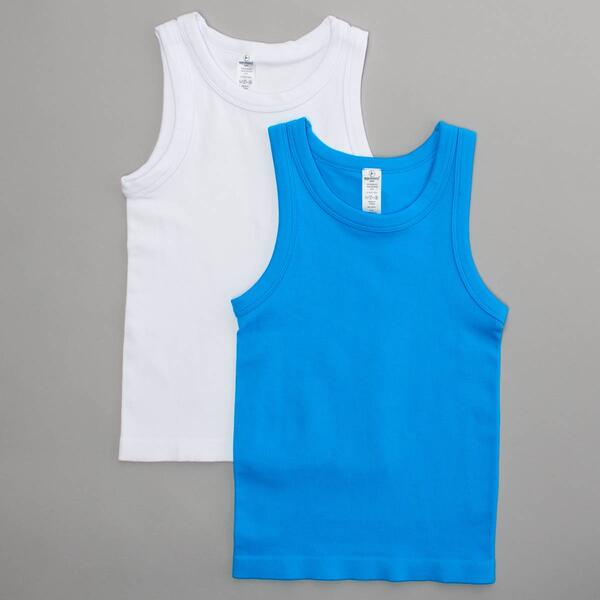 Girls &#40;7-12&#41; 90 Degree&#40;R&#41; by Reflex 2pk. Seamless Rib Tank Tops - image 