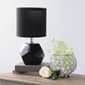 Simple Designs Round Prism  Matching Fabric Shade Mini Table Lamp - image 7