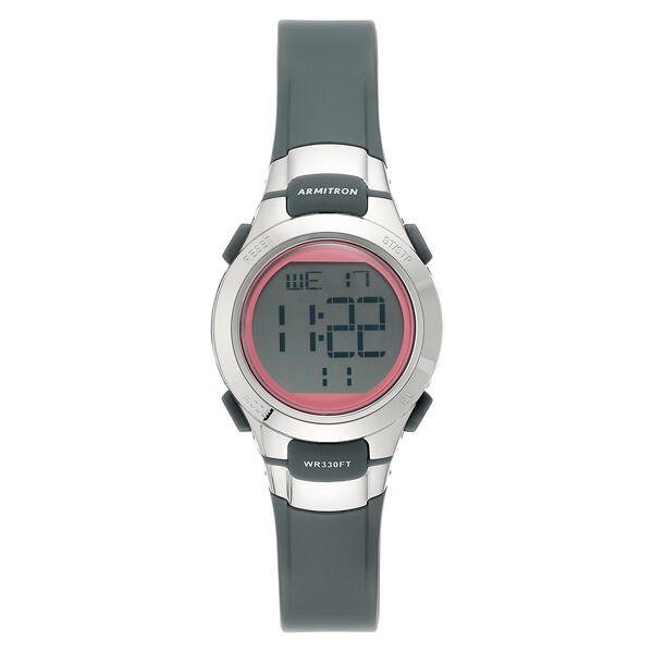 Womens Armitron ProSport Grey with Pink Digital Watch-45-7012PGY - image 