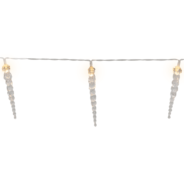 Northlight 4.5ft. Warm White Icicle String Christmas Light Set