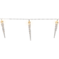 Northlight 4.5ft. Warm White Icicle String Christmas Light Set - image 5