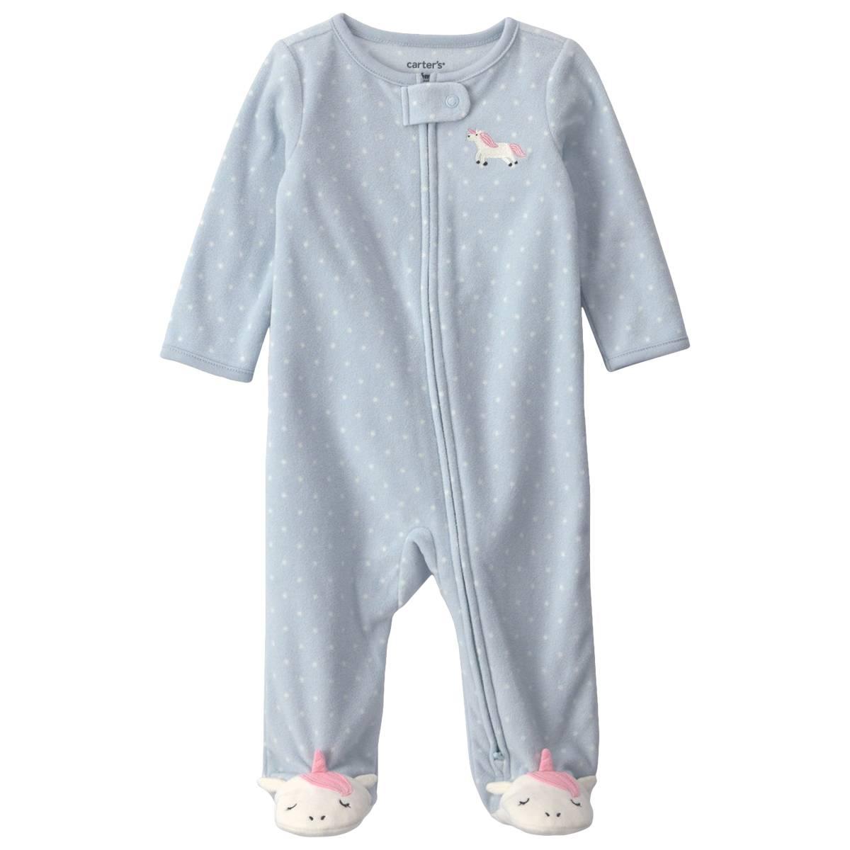 Baby Girl (NB-9M) Carter''s® Unicorn Zip Sleep & Play Pajamas