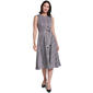 Womens Calvin Klein Sleevless Plaid Midi Dress with Belt - image 1