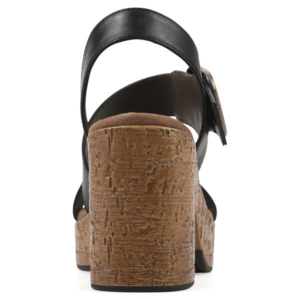 Womens White Mountain Barb Platform Sandals