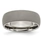 Mens Endless Affection&#40;tm&#41; 7mm Titanium Stone Finish Wedding Band - image 1