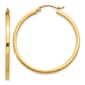 Gold Classics(tm) 14kt. 35mm Square Tube Hoop Earrings - image 1