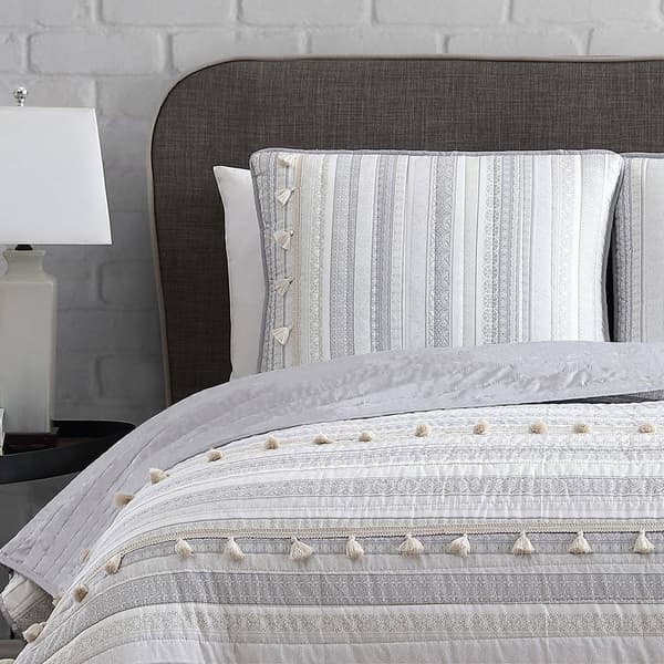 Design Studio Boho Ribbon Reversible Quilt Set - Full/Queen