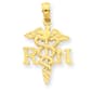 Gold Classics(tm) 14k. Polished RN Pendant - image 1