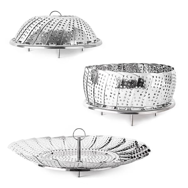 BergHOFF Stainless Steel 10in. Foldable Steamer Basket