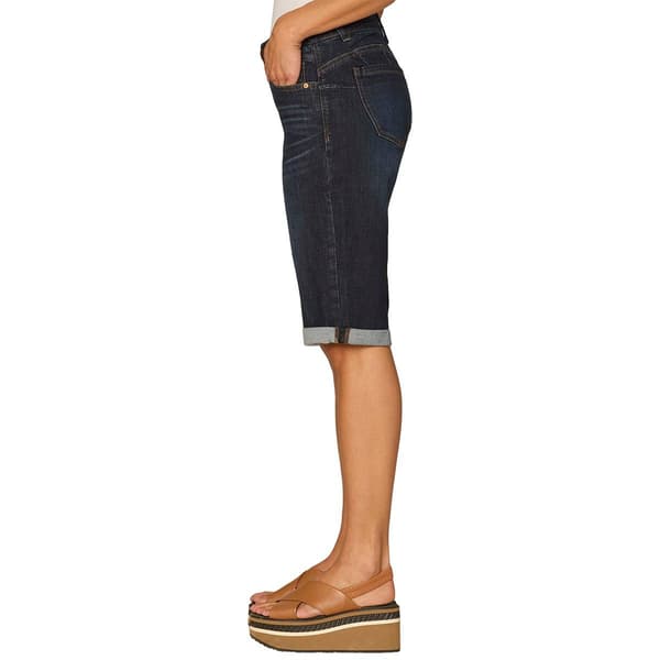 Womens Democracy “Ab”solution® Mid Rise Bermuda Denim Shorts