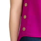 Womens Jones New York Cap Sleeve Side Button Detail Blouse - image 4
