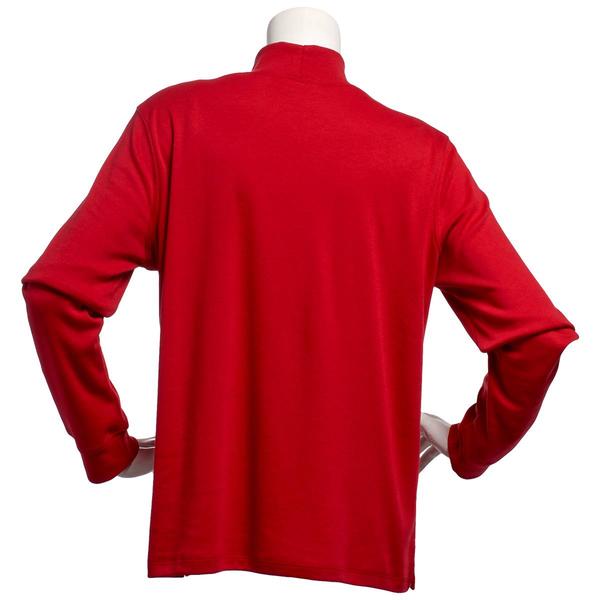 Womens Hasting &amp; Smith Long Sleeve Solid Mock Neck Tee