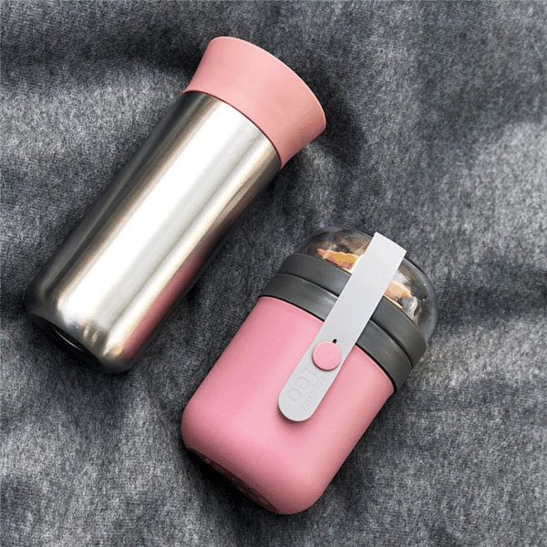 BergHOFF Leo 11.2oz. Stainless Steel Pink Thermal Mug