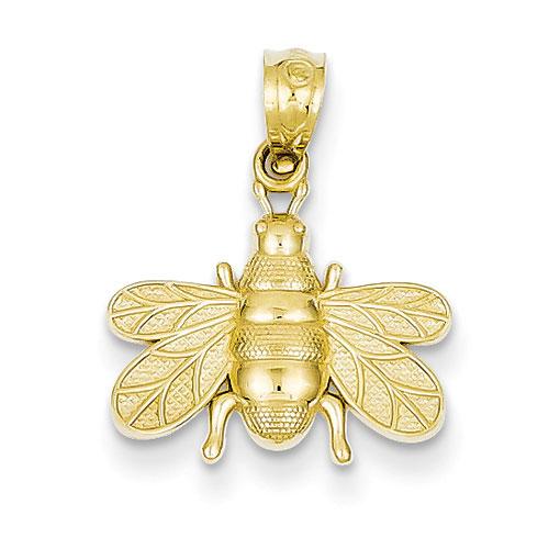 Gold Classics(tm) 14k. Yellow Gold Polished Bee Pendant - image 