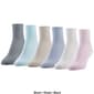 Womens Gold Toe® 6pk. Simple Rib Quarter Socks - image 2