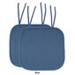 Sweet Home Collection Honeycomb Memory Foam Chair Pads w/ Ties - image 14