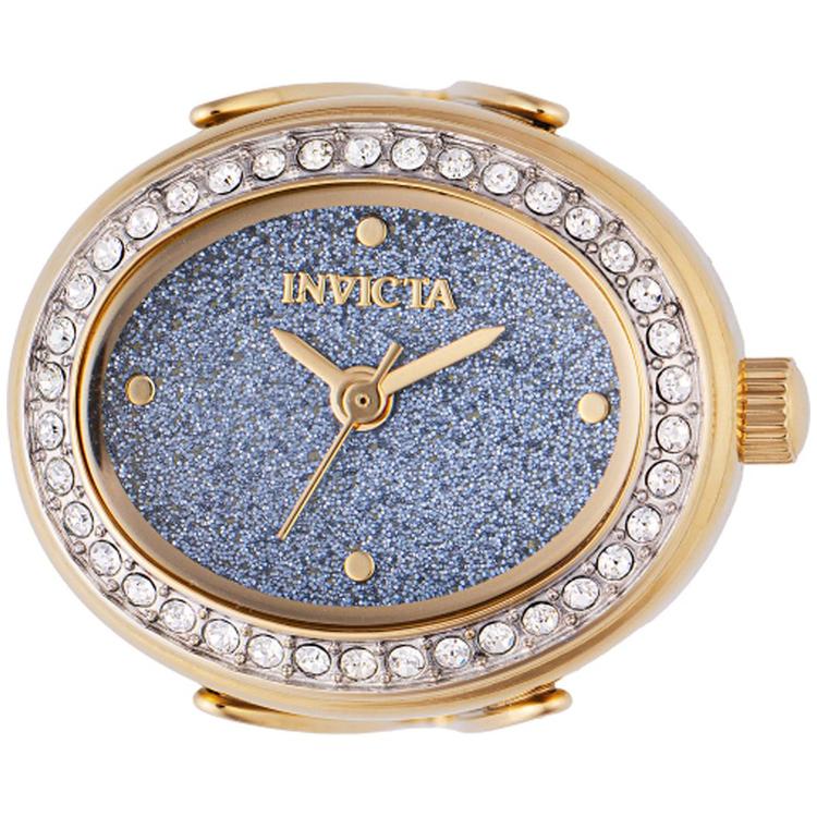 Womens Invicta Blue Dial Quartz Mini Ring Watch - 49603