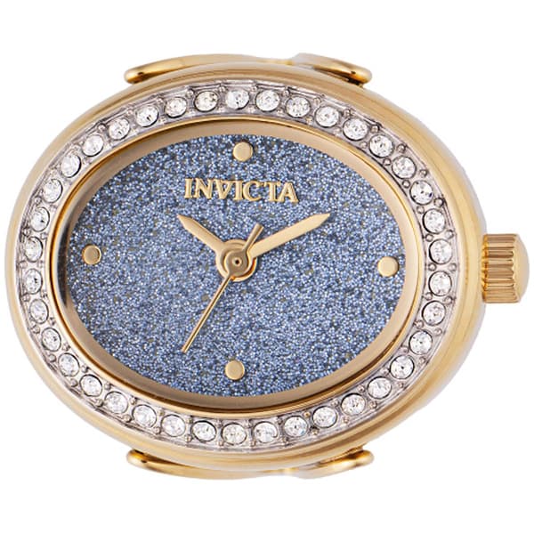Womens Invicta Blue Dial Quartz Mini Ring Watch - 49603 - image 